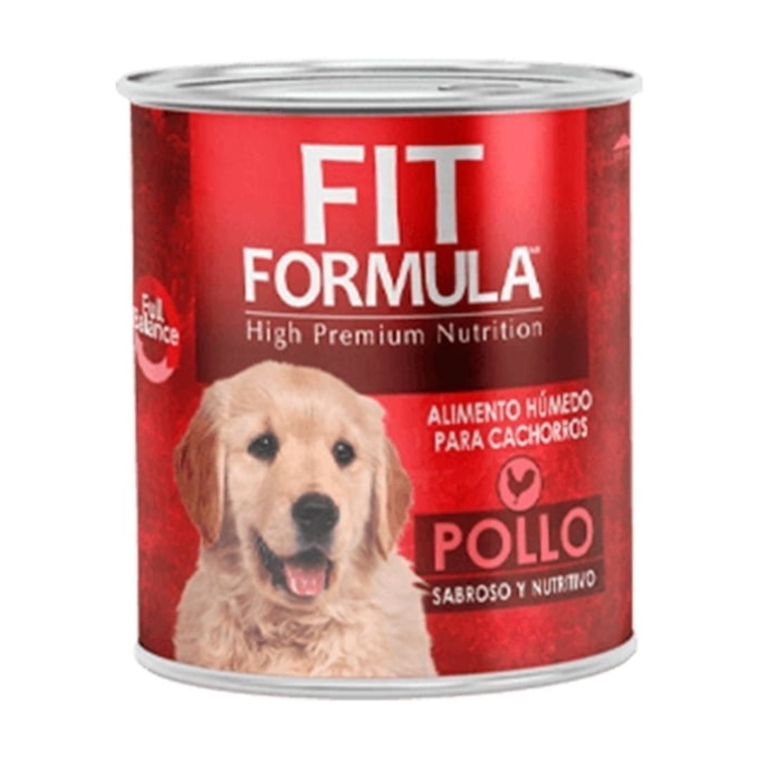 Lata Fit Fórmula Perros Cachorros Pollo X 24 Un.