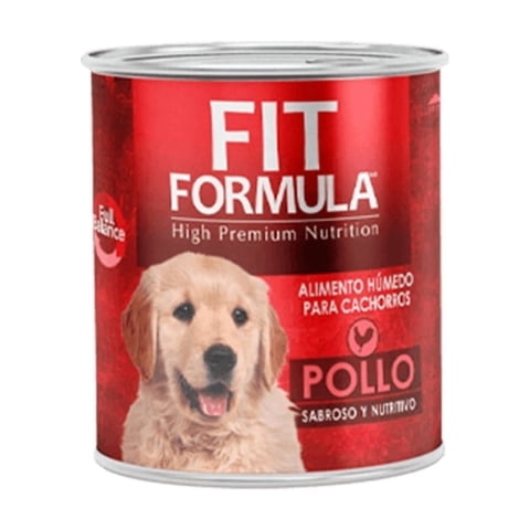 Lata Fit Fórmula Perros Cachorros Pollo X 24 Un.