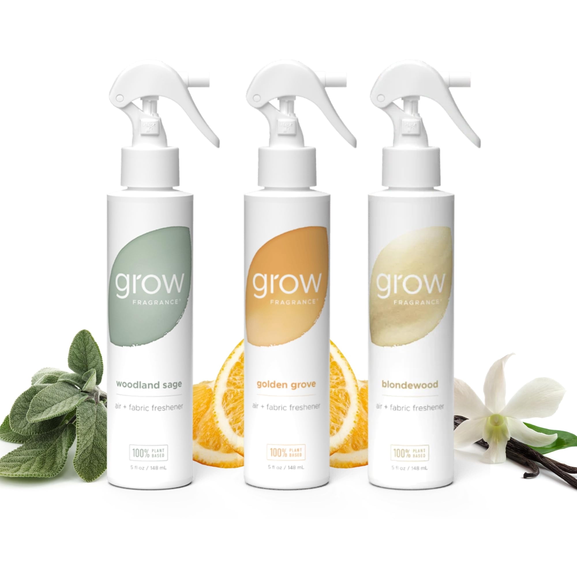 Grow Fragrance - Ambientador En Aerosol, Fragancia Para Cultivo, 100% Vegetal, 150 Ml, Paquete De 3