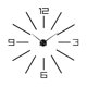 thumbnail image 3 of Moderno Reloj De Pared 3D Grande Números Letras DIY Pegatinas 3D Reloj Negro, 3 of 5