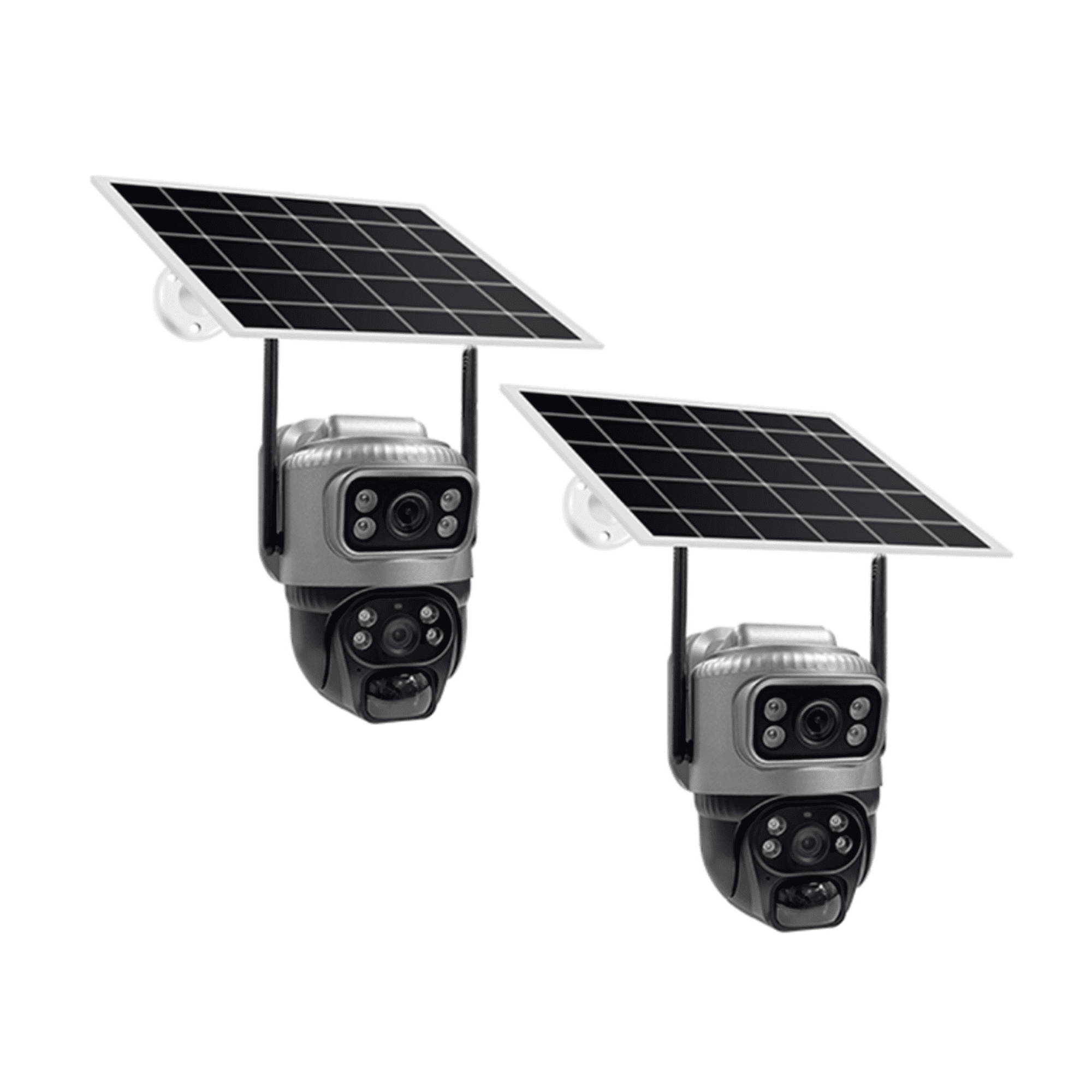 Vipa - Pack 2 Cámaras Seguridad Solar Ip Wifi Exterior Full Hd 3 Mp Robótica Modelo Ips1300