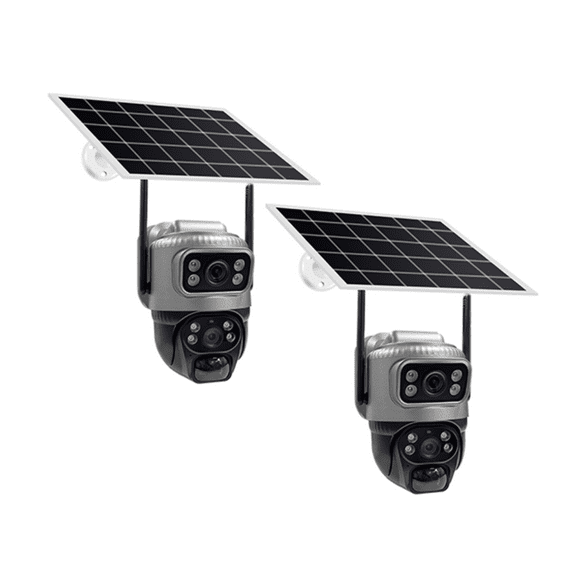 Pack 2 Cámaras Seguridad Solar IP Wifi Exterior Full HD 3 MP Robótica Modelo IPS1300