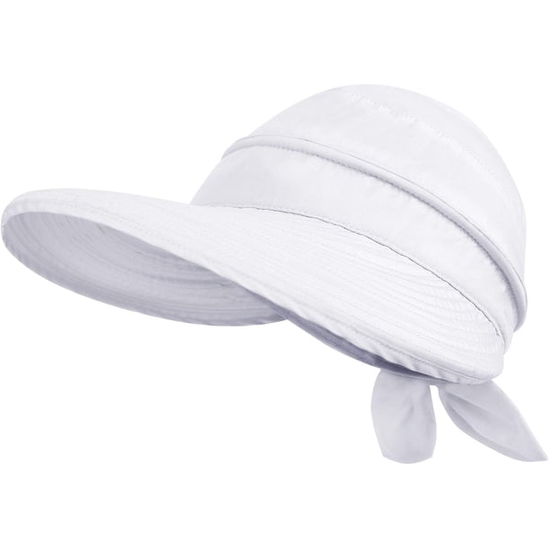 Sombreros para mujer con visera de playa convertible y protección solar UV UPF 50+