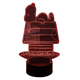 thumbnail image 3 of Lampara Ilusion 3D Snoopy I de 7 colores, Base touch, 3 of 6