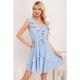 thumbnail image 3 of Vestido Corto Mujer Sin Manga Escalonado Casual Eventos 3371, 3 of 3