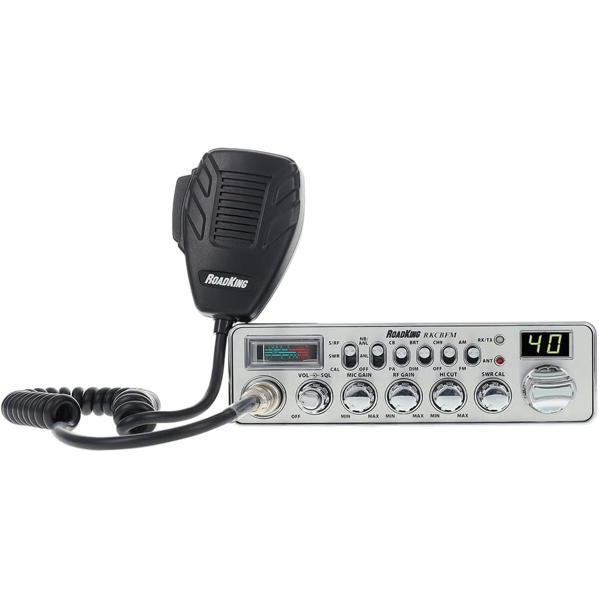 Radio Cb Roadking Rkcbfm Doble Modo Amfm Plata Camión