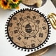 thumbnail image 1 of XmhyTop Juego de 6 Manteletes Redondos Artesanales Bohemio， Fibra de Yute Natural, Colores Negro y Natural, 38 cm, Estilo C, Negro A, 1 of 5