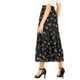 thumbnail image 3 of INSPIRE CHIC Falda Floral de Mujer con Volantes en Capas de Chifón Línea A Maxi Falda Negra L, 3 of 8