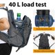 thumbnail image 4 of Mochila FENGDONG impermeable ligera de 40 L para senderismo azul, 4 of 6