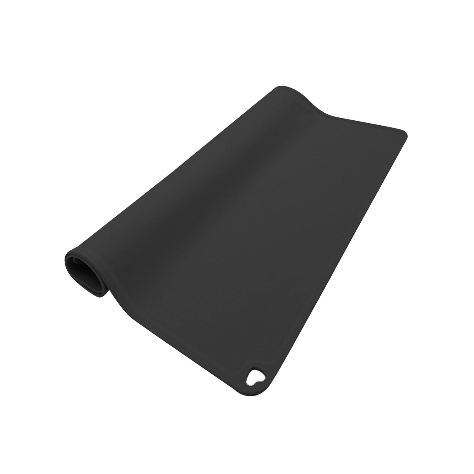 Magideal - Estera De Alimentación Para Mascotas, Almohadilla De Comida Para Mascotas, Impermeable, Evita Derrames, Estera Lavable Para Comida Para Perros, Mantel Negro