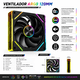 thumbnail image 2 of Ventilador Gabinete Pc Argb 120mm Silencioso Alto Flujo De Aire Iluminación Rgb Compatible Gaming Cooler Fan Refrigeración Eficiente Para Computador Escritorio, 2 of 4
