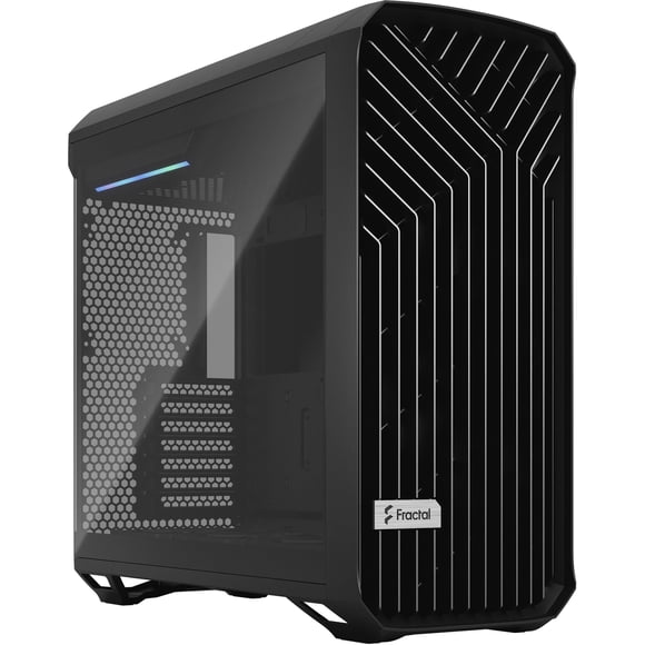 Funda para juegos de PC con diseño fractal Torrent Black ATX Airflow