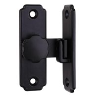 Magideal - Pestillo De Puerta Corredera De Granero Duradero, Cerradura De Acero Inoxidable De Con Tornillos, Cerradura Anticerrojos Para Puerta De Gara , Negro
