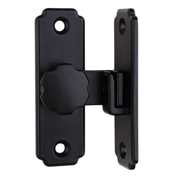 Pestillo de puerta corredera de Granero duradero, cerradura de acero inoxidable de con tornillos, cerradura anticerrojos para puerta de gara , negro