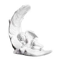 Magideal - Estatua De Querubín, Estatua De Ángel Bebé Durmiente, Figura De Querubín, Figura Decorativa De Querubín Blanco, Escultura De Ángel Para Librería, , Izquierda