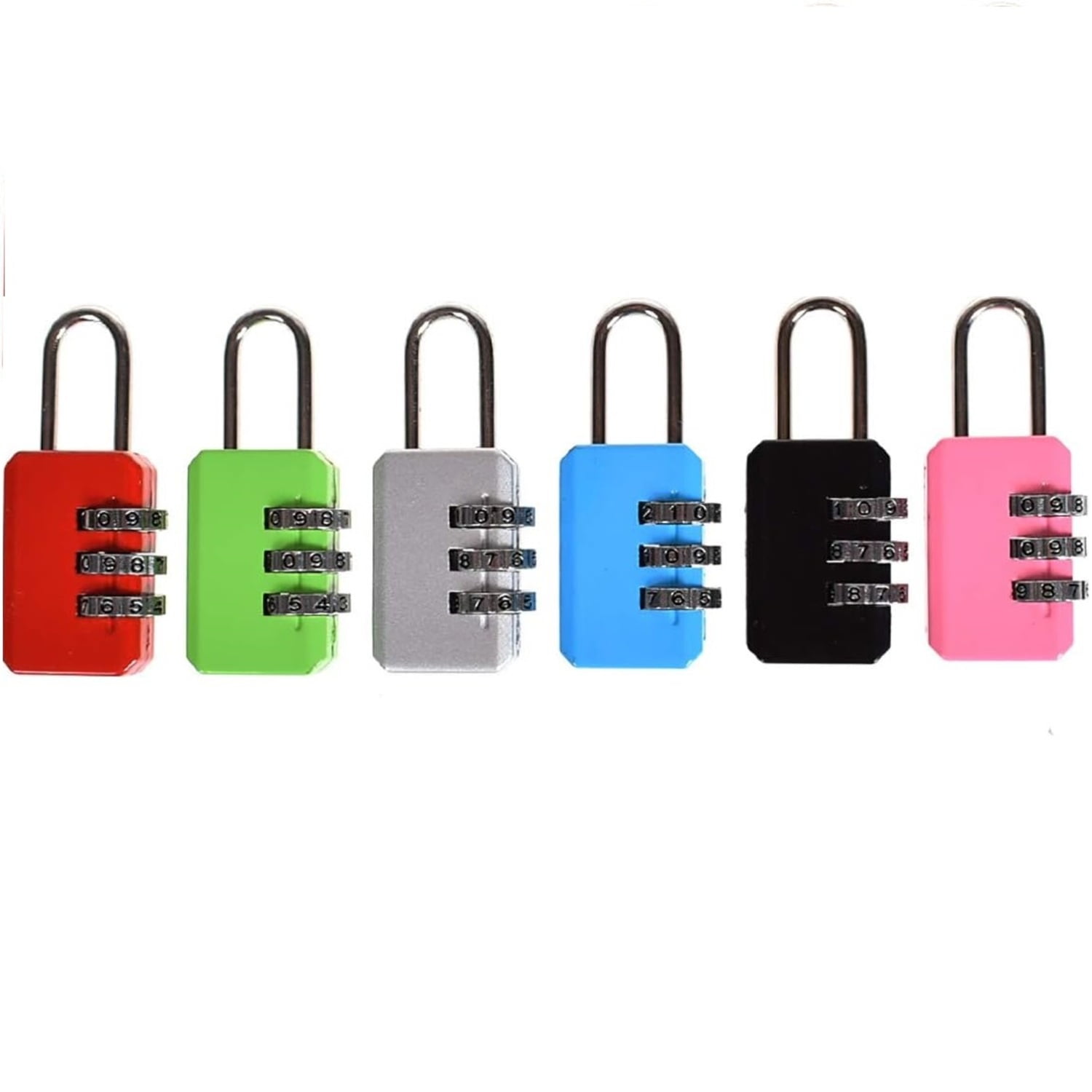 Genérico - Pack X 3 Candado De Combinación De Dígitos De 3 Códigos
