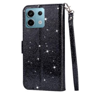 Funda Para Foxdock Elegante Funda Xiaomi Redmi Note 13 4G Glitter Con Cremallera-Ideal Para El Uso Diario