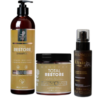 Shampoo, Mascara Restauradora Y Serum Elixir Marina Vital