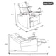 thumbnail image 1 of 270° Power Swivel Recliner,Home Theater Seating With Hidden Arm Storage and LED Light Strip,Cup Holder,360° Swivel Tray Table,and Cell Phone Holder,Soft Living Room Chair(Old SKU SG000750AAB),Black, 1 of 3