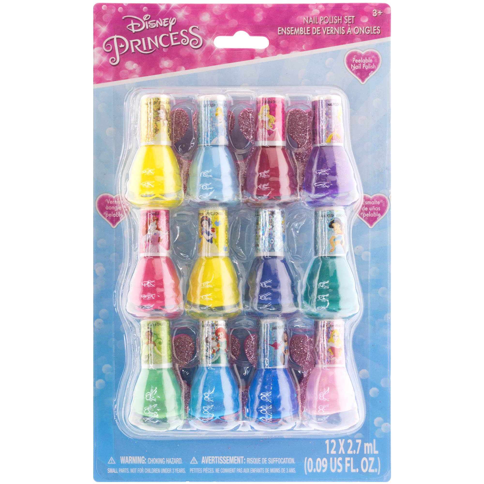 Set De Esmaltes De Uñas Townley Girl Disney Princess, 14 Unidades, Para Niños