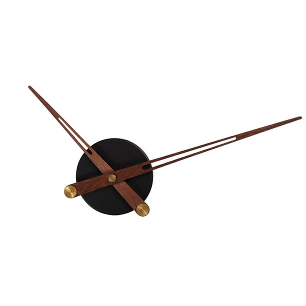 Movimiento De Reloj Mecanismo De Reloj Piezas De Repuesto Punteros De Madera Decoración Para El Hogar Negro