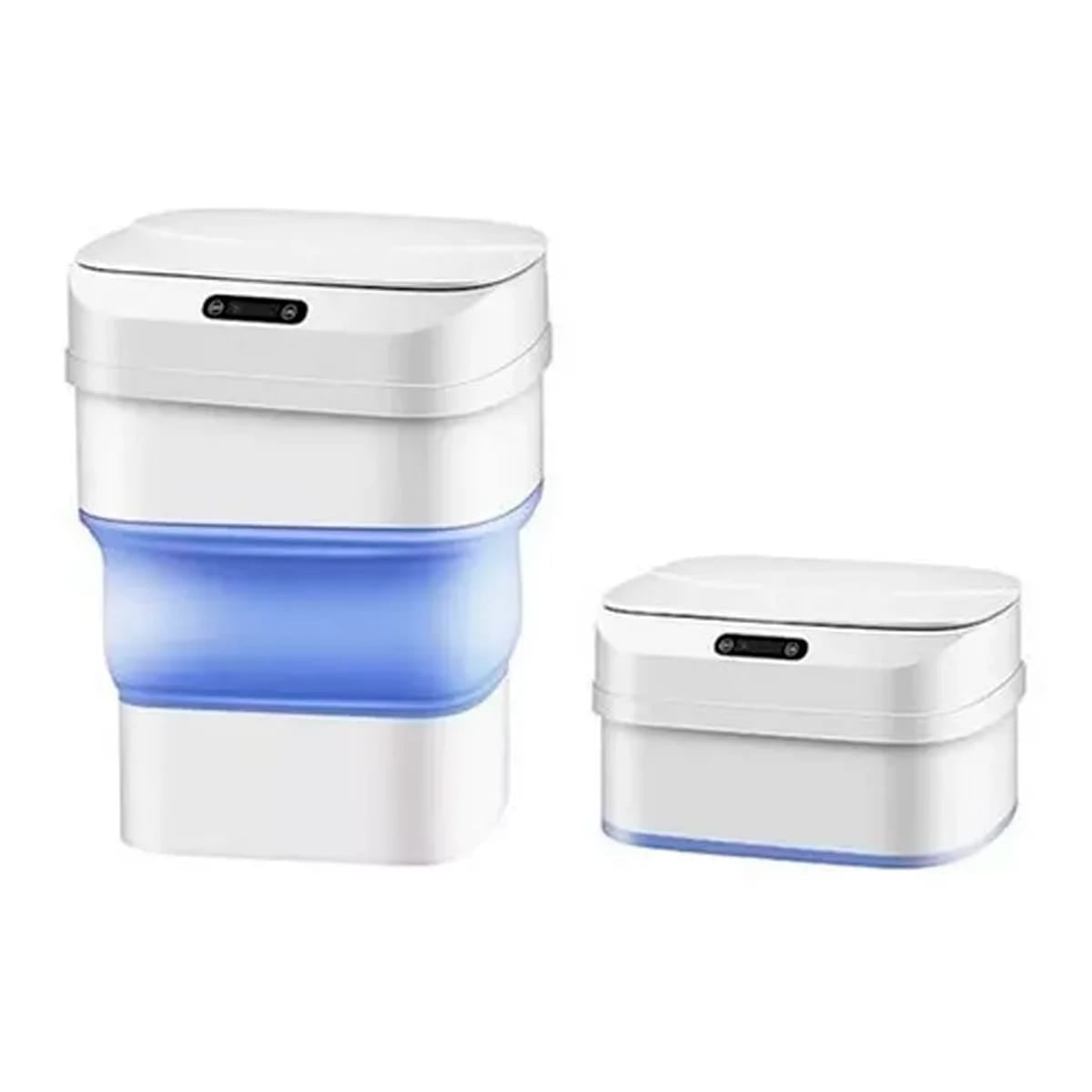 Genérico - Papelero Basurero Con Sensor Inteligente Automático Azul