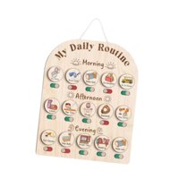 Bothyi - Tabla De Rutina Diaria Para Niños: Tablero De Horarios Visual Divertido Y Reflexivo