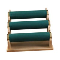 Magideal - Soporte Triple Para Pulsera, Soporte Para Presentación De Joyería, Organizador, Escaparate De Joyería, Soporte Para Reloj Para Mesa, Uso Doméstico Y C Verde