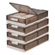 thumbnail image 1 of 4x Caja Organizadora De Ropa Bajo Cama Multiuso Con Ruedas, 1 of 8