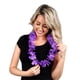 thumbnail image 3 of Collar Blinkee con flor hawaiana Lei, color morado, 90 cm, 3 of 4