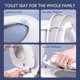 thumbnail image 5 of Asiento de inodoro WSSROGY alargado blanco con cierre lento, 5 of 7