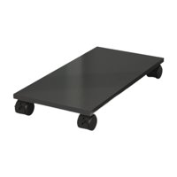 Bothyi - Soporte Rodante De Madera Para Cpu De Escritorio, Soporte Para Pc, Carrito Para Debajo Del Escritorio, Juegos, Escuela, Color Negro