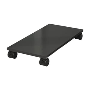 Bothyi - Soporte Rodante De Madera Para Cpu De Escritorio, Soporte Para Pc, Carrito Para Debajo Del Escritorio, Juegos, Escuela, Color Negro
