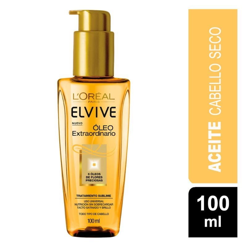 L'Oréal - Tratamiento Capilar Elvive En Aceite Óleo Extraordinario Frasco