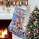 thumbnail image 1 of Niko la Película Tema: Calcetines de Navidad, fino lino blanco para colgar en escaleras y chimenea, decoración navideña para el hogar, regalo de Navidad.54cm×38cm, 1 of 5