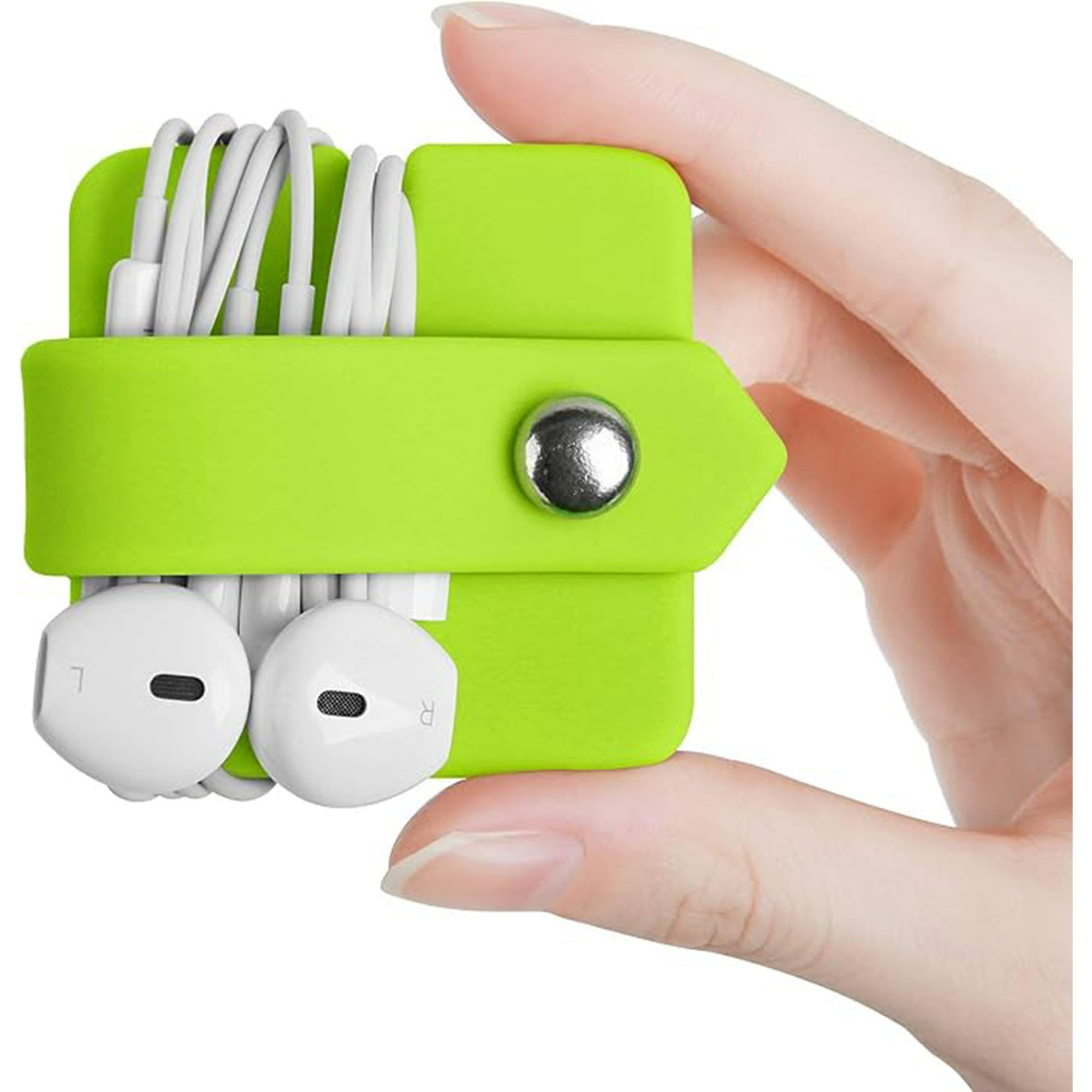 Veatool - Organizador De Cables Para Audífonos Portátil - Material De Silicona De Alta Calidad, Compacto, Color Verde