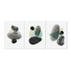 thumbnail image 1 of Set de Cuadros Abstracto Piedras Lunares con Marco Blanco, 1 of 1