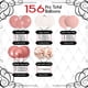 thumbnail image 2 of Kit de arco y guirnalda de globos Archloon rosa empolvado de 156 piezas, 2 of 5