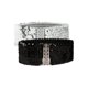 thumbnail image 1 of INSPIRE CHIC Cinturón de Mujer con Decoración de Lentejuelas Hebillas Metálicas entrelazadas Cinturón Elástico para la Cintura Plata y Negro, 1 of 6