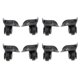 thumbnail image 5 of 2 Pares Universal Swivel Equipaje Maleta De Maleta Rueda De Reemplazo De Rueda Tama?o Grande, 5 of 5