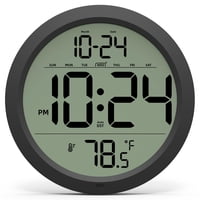 Reloj De Pared Digital Xuanzit Con Fecha, Temperatura, 20 Cm