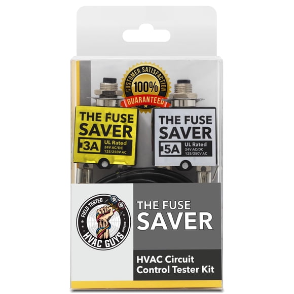 Probador de circuitos HVAC Fuse Saver 3A y 5A 24V AC/DC 125/250V AC