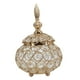 thumbnail image 3 of Portavelas De Candelita De Cristal Dorado, 3 of 3