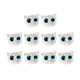 thumbnail image 4 of 10 Piezas De Cuentas De Cabeza De Gato, Cuentas De Gatito Para Pulseras, Adornos, Cuentas, Ojos Azules Transparentes, 4 of 5
