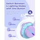 thumbnail image 2 of Auriculares Bluetooth iClever BTH12 para niños con luces LED morados, 2 of 7