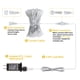 thumbnail image 4 of Cadena de luces LED Brightown 300 LED, 3 m, resistente al agua, color blanco cálido, 4 of 7