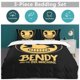 thumbnail image 5 of Bendy And The Ink Machine Cartoon Bedding Sets Ultra Soft Skin-Friendly Duvet Cover 3 Piece, Cute Comforter Cover Bed Set for Boys Girls Kids, 5 of 5