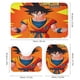 thumbnail image 3 of Dragon Ball-theme 4-Piece Shower Curtain Set with Rugs, Waterproof Bathroom Decor Set Includes Bath Mat, U-Shaped Rug, Toilet Lid Cover and Curtain with Hooks, 3 of 6