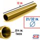 thumbnail image 5 of Tubo de latón K&S Precision Metals de 16,7 mm x 30,5 cm, 5 of 6