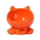 thumbnail image 1 of Comedero De Cerámica Para Gatos, Plato Para Comida Y Agua Para Gatos, Cuenco Elevado Para Comida Seca Y Húmeda, Color Naranja, 1 of 3